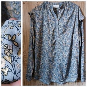 Handmade All over Floral Print Cottagecore Blouse
